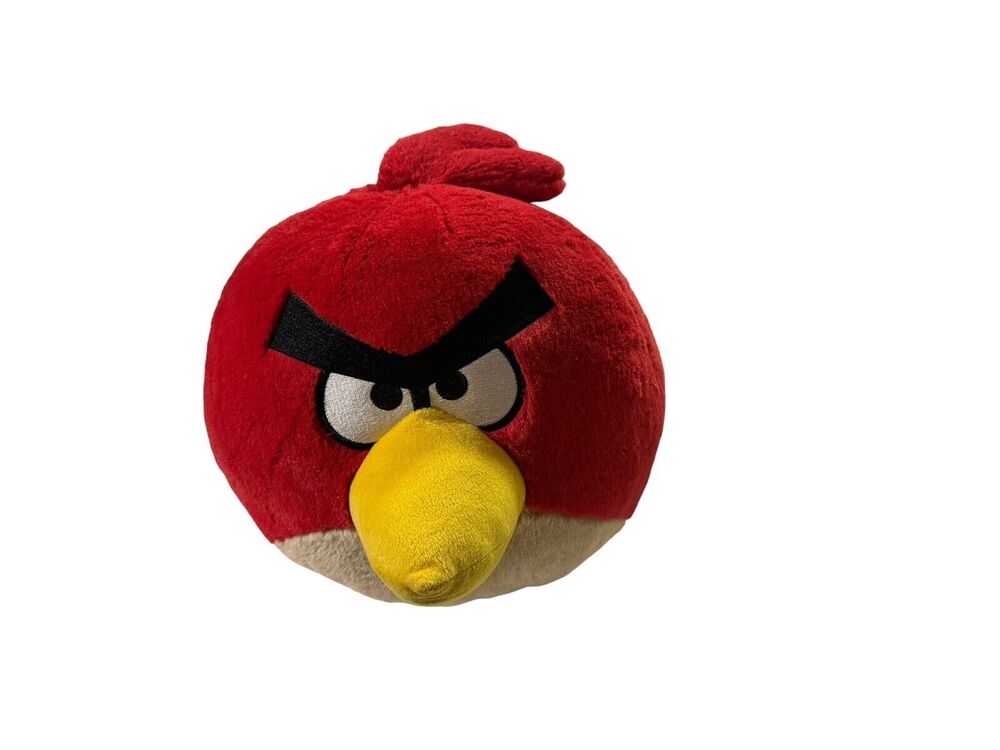 Angry Birds Red 10” Stuffed Plush Toy No Sound Commonwealth 2010